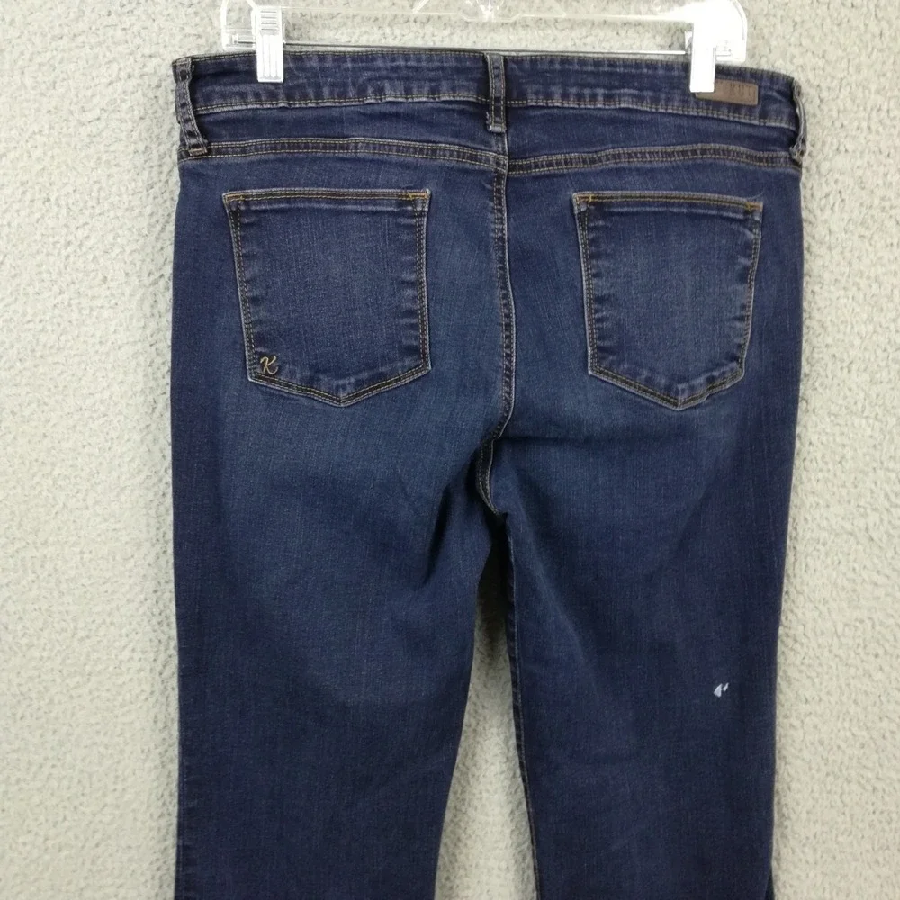 Kut From The Kloth Womens Jeans Baby Boot Cut Blue Denim Dark Mid Short 16S